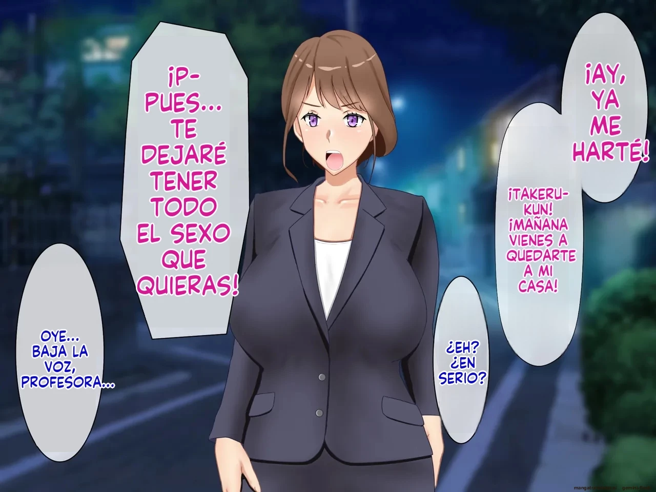 Daikirai na Seito ni Netorarete Haramasareta Kyonyuu Hitozuma Kyoushi [Spanish] porn comic picture 185