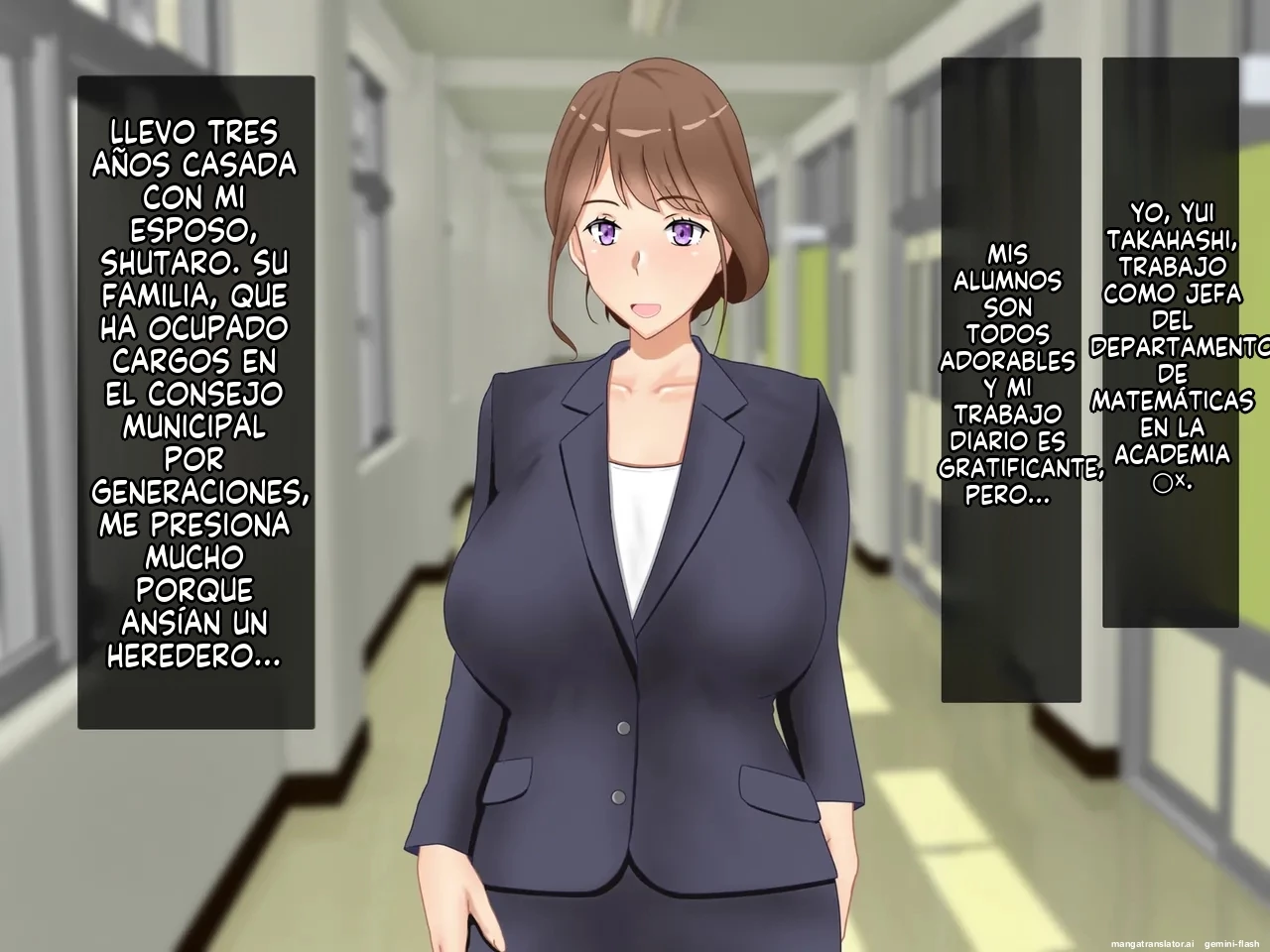 Daikirai na Seito ni Netorarete Haramasareta Kyonyuu Hitozuma Kyoushi [Spanish] porn comic picture 3