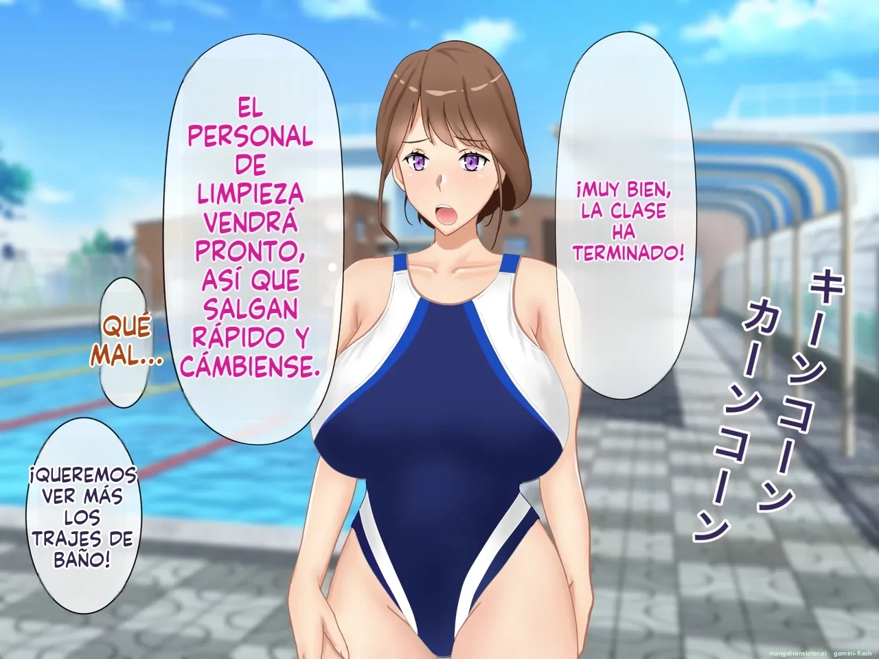 Daikirai na Seito ni Netorarete Haramasareta Kyonyuu Hitozuma Kyoushi [Spanish] porn comic picture 47