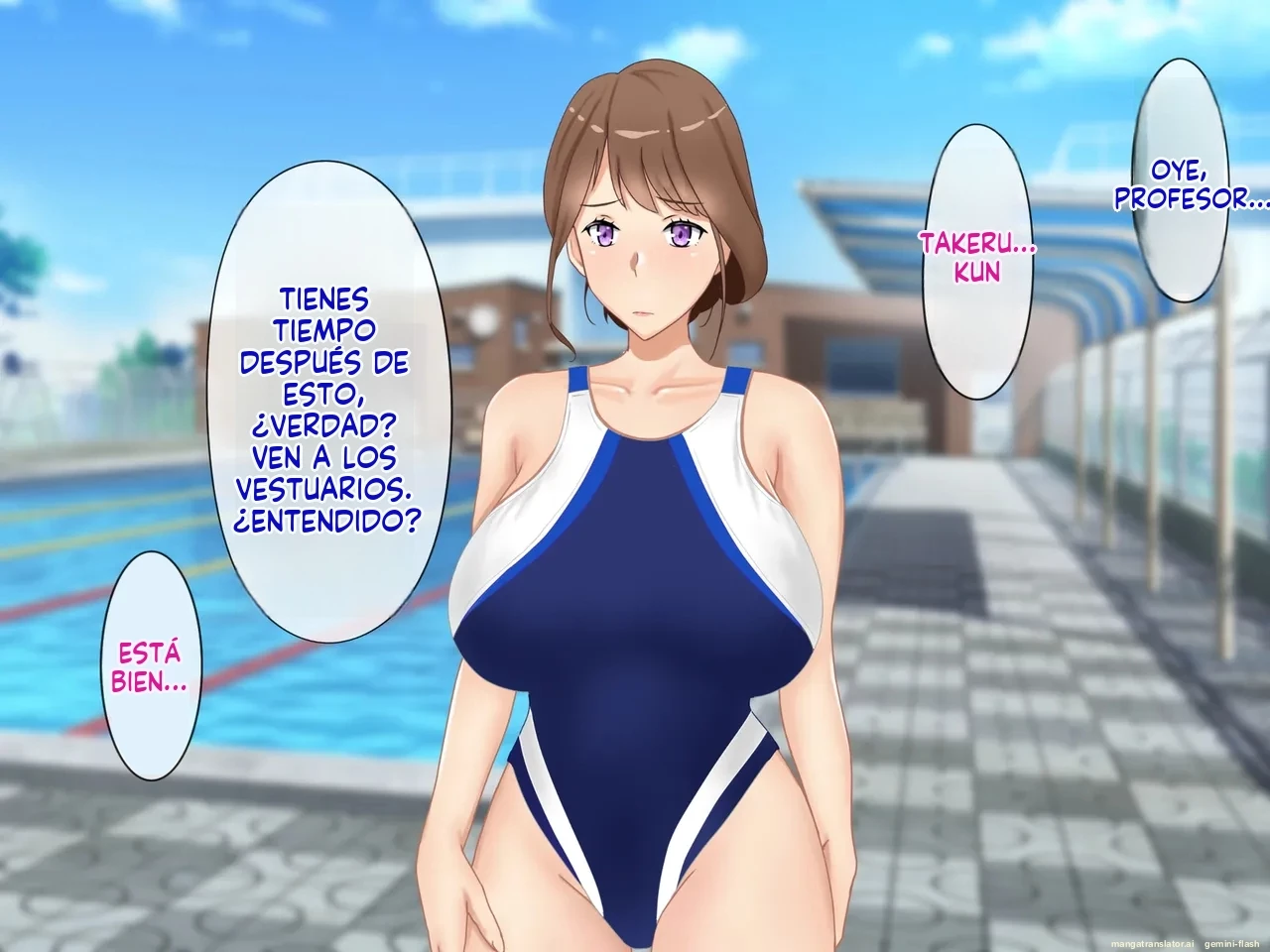 Daikirai na Seito ni Netorarete Haramasareta Kyonyuu Hitozuma Kyoushi [Spanish] porn comic picture 48