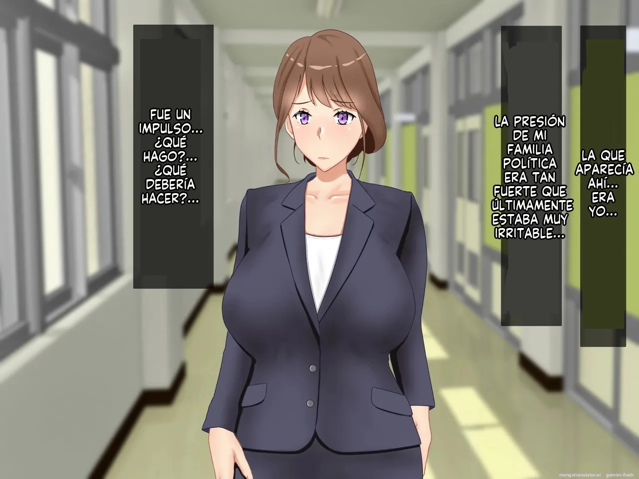 Daikirai na Seito ni Netorarete Haramasareta Kyonyuu Hitozuma Kyoushi [Spanish] porn comic picture 6