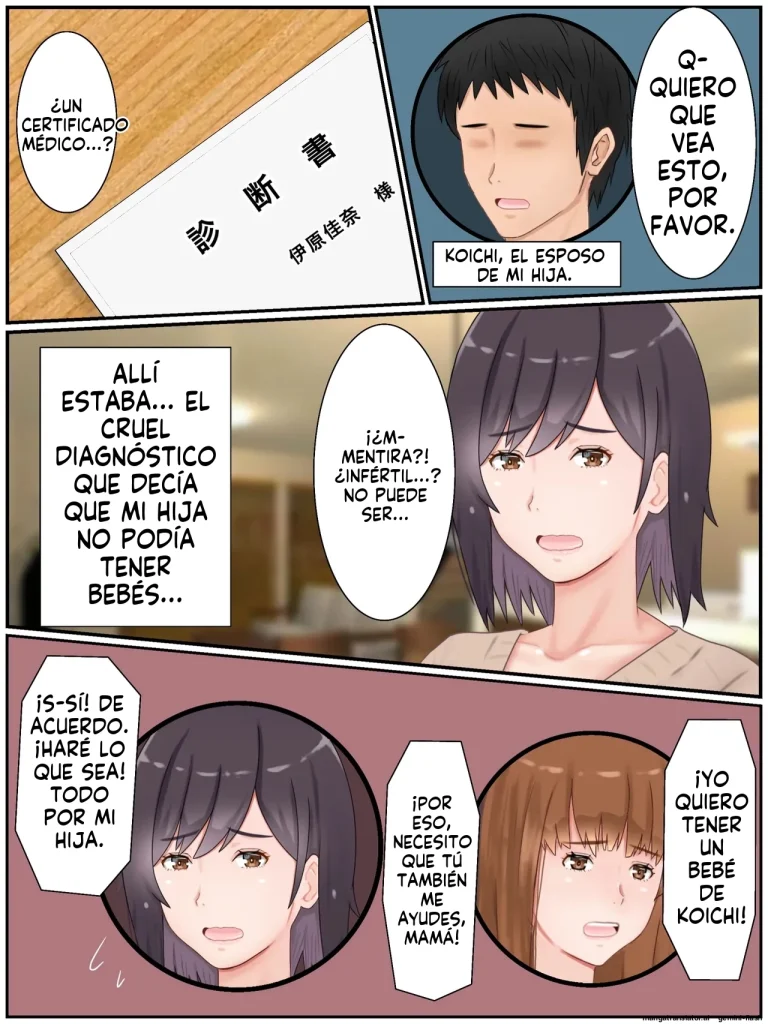 Dairi Shussan Shimasu! Gibo to Musumemuko no Icha Love Ninkatsu (Spanish) porn comic picture 4