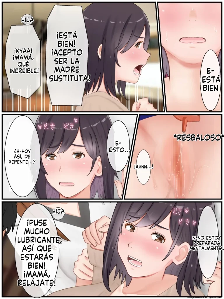Dairi Shussan Shimasu! Gibo to Musumemuko no Icha Love Ninkatsu (Spanish) porn comic picture 7