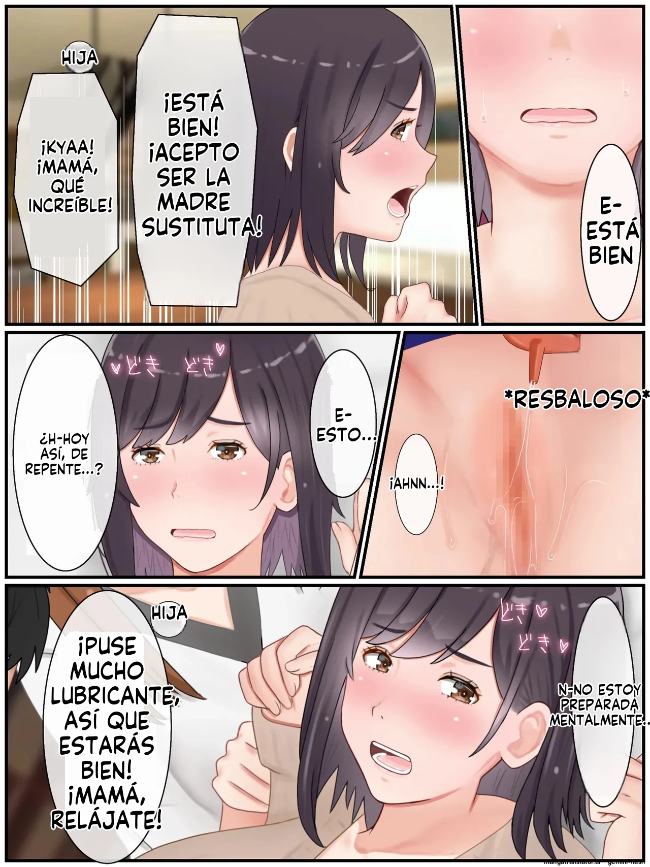 Dairi Shussan Shimasu! Gibo to Musumemuko no Icha Love Ninkatsu (Spanish) porn comic picture 7