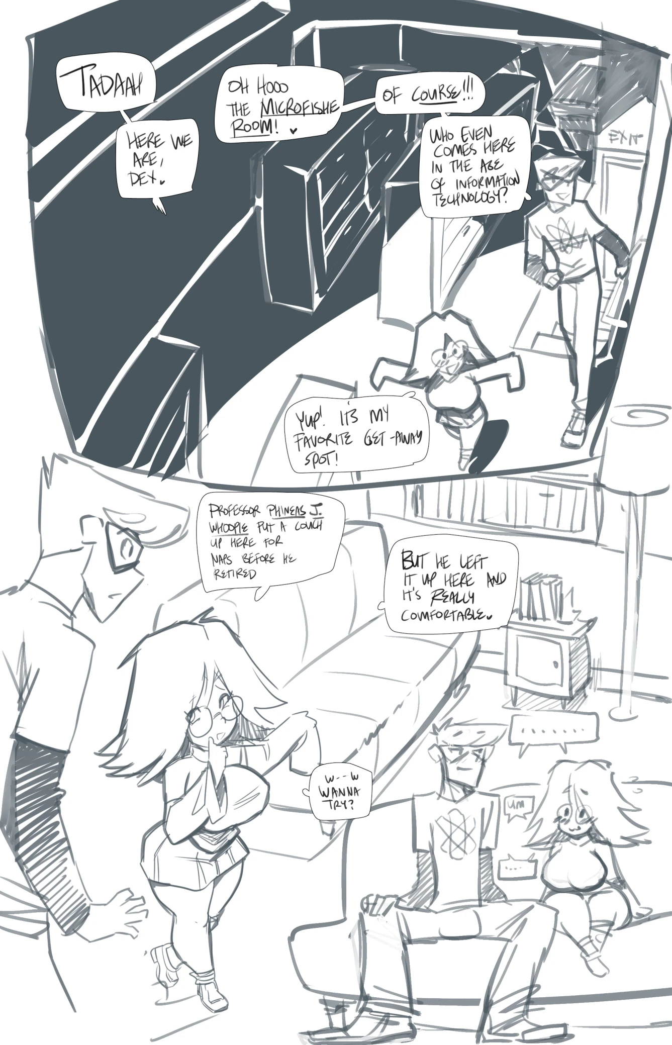 Dexter X Prudence Goof Off porn comic picture 3