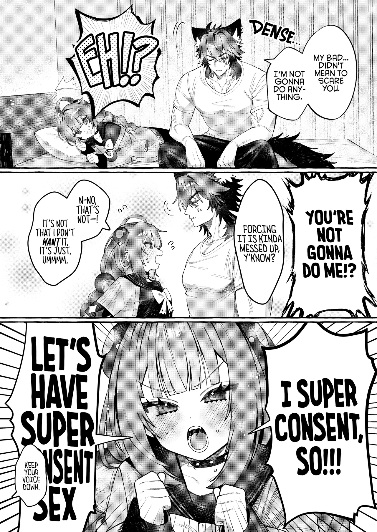 Dog Goes Woof, Tanuki Goes...? | Inu wa wan, Tanuki wa? - Dogs say woof. What does a raccoon say? porn comic picture 4