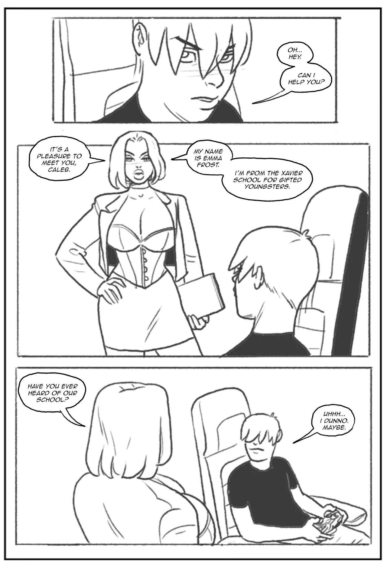 Emma Frost bimbofication porn comic picture 11