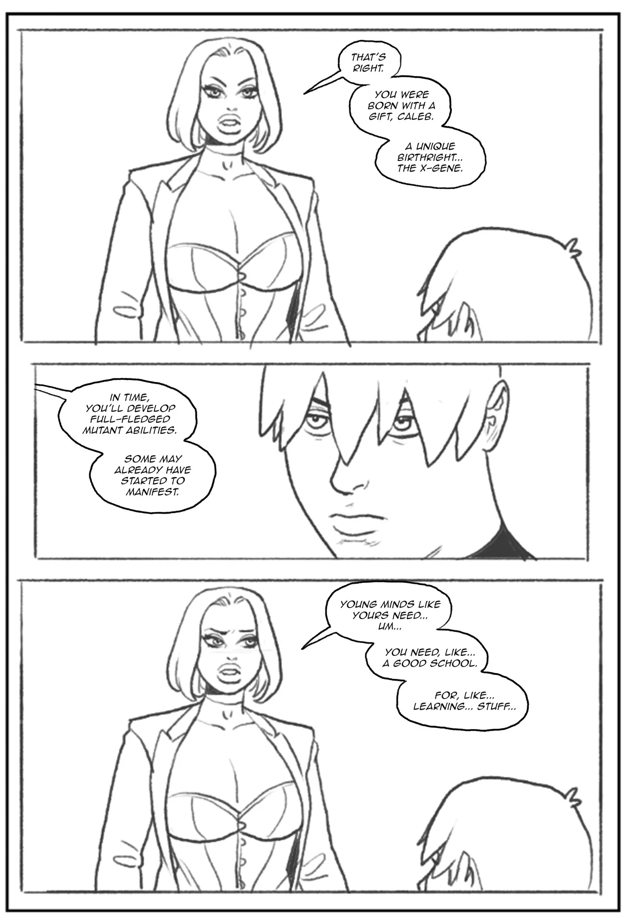 Emma Frost bimbofication porn comic picture 13