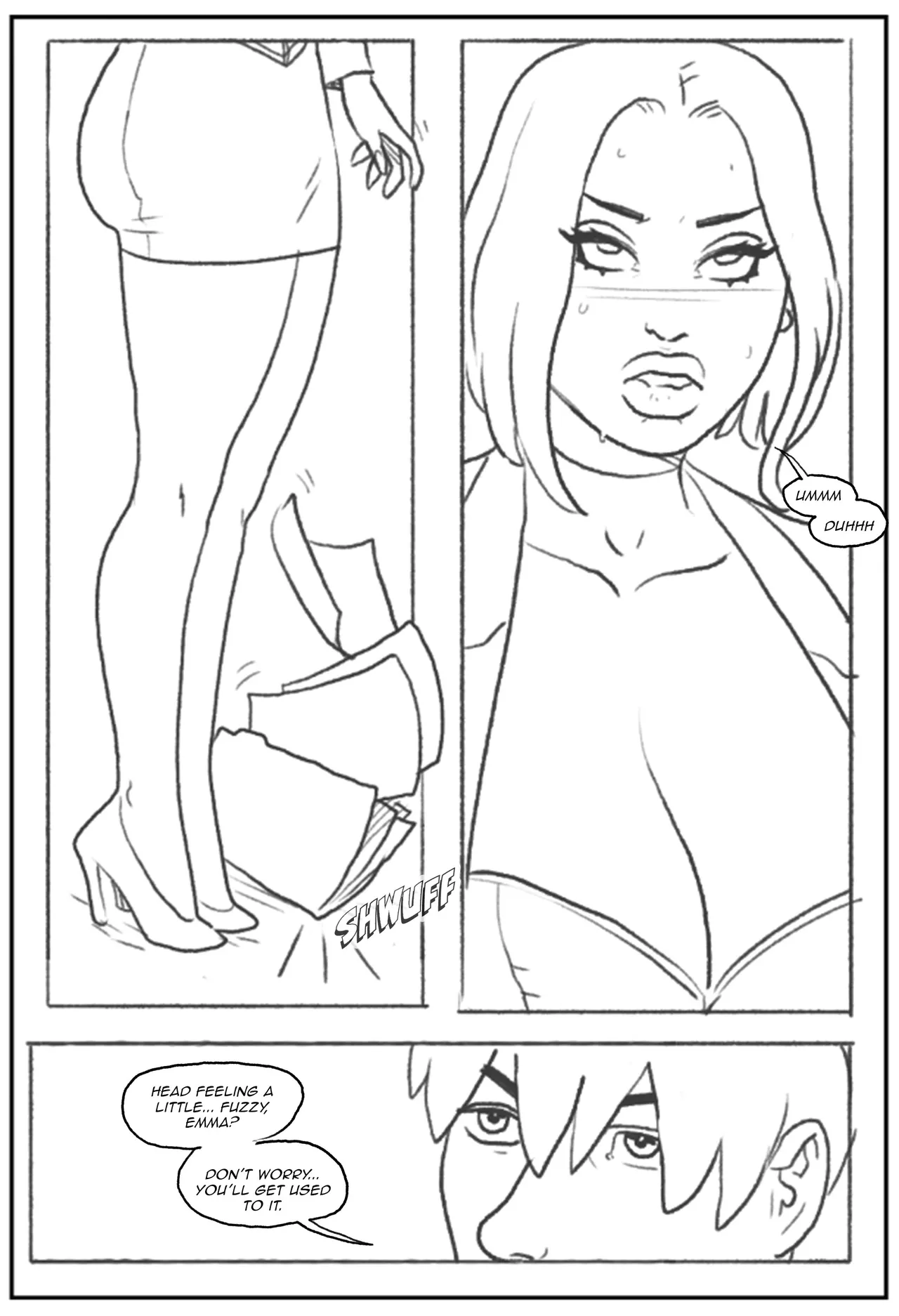 Emma Frost bimbofication porn comic picture 15