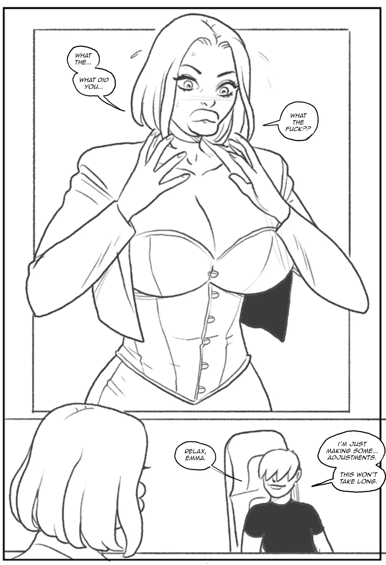 Emma Frost bimbofication porn comic picture 17