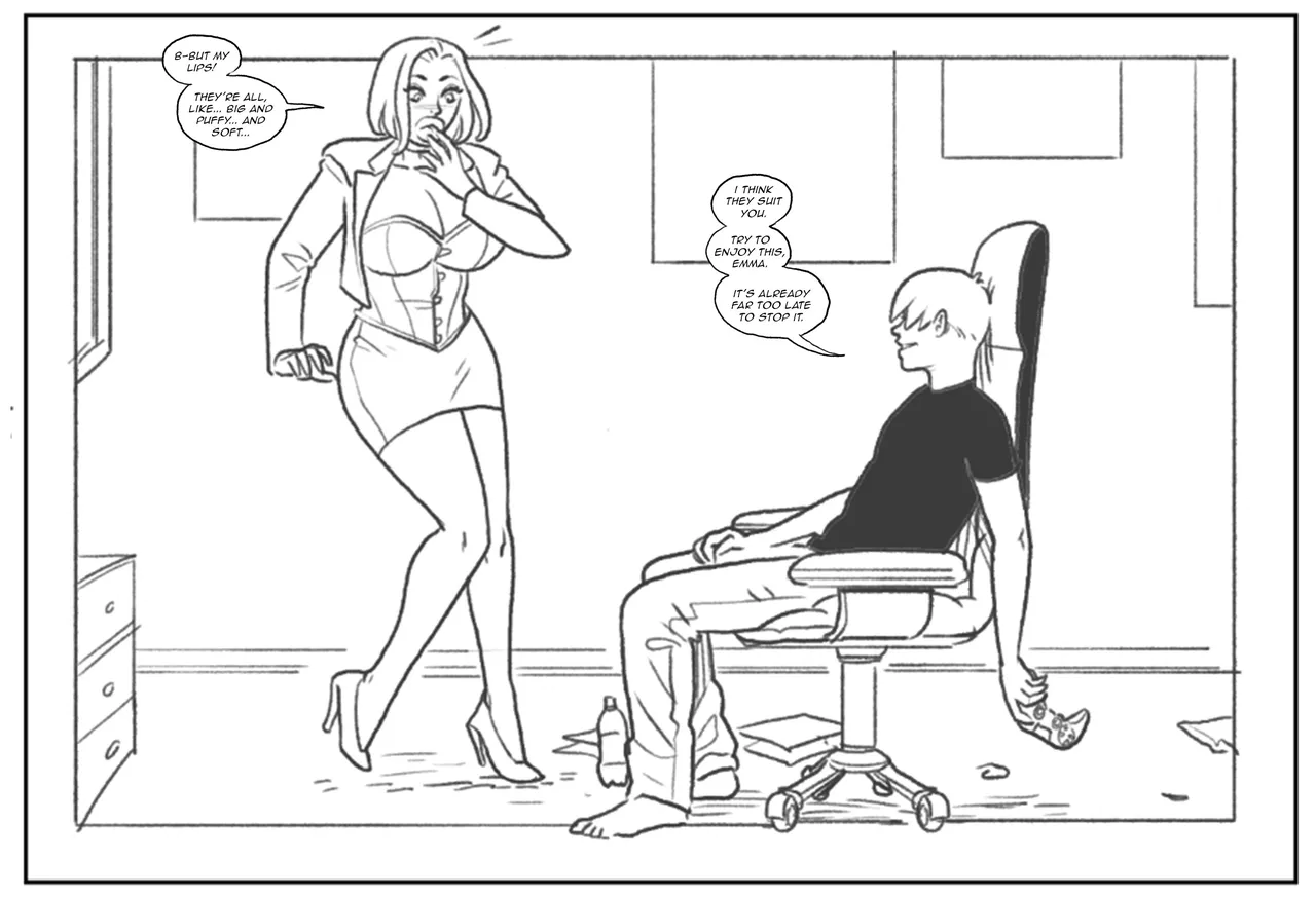 Emma Frost bimbofication porn comic picture 18