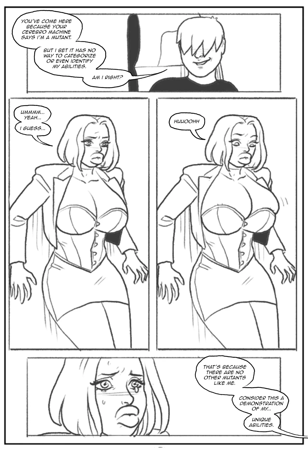 Emma Frost bimbofication porn comic picture 19