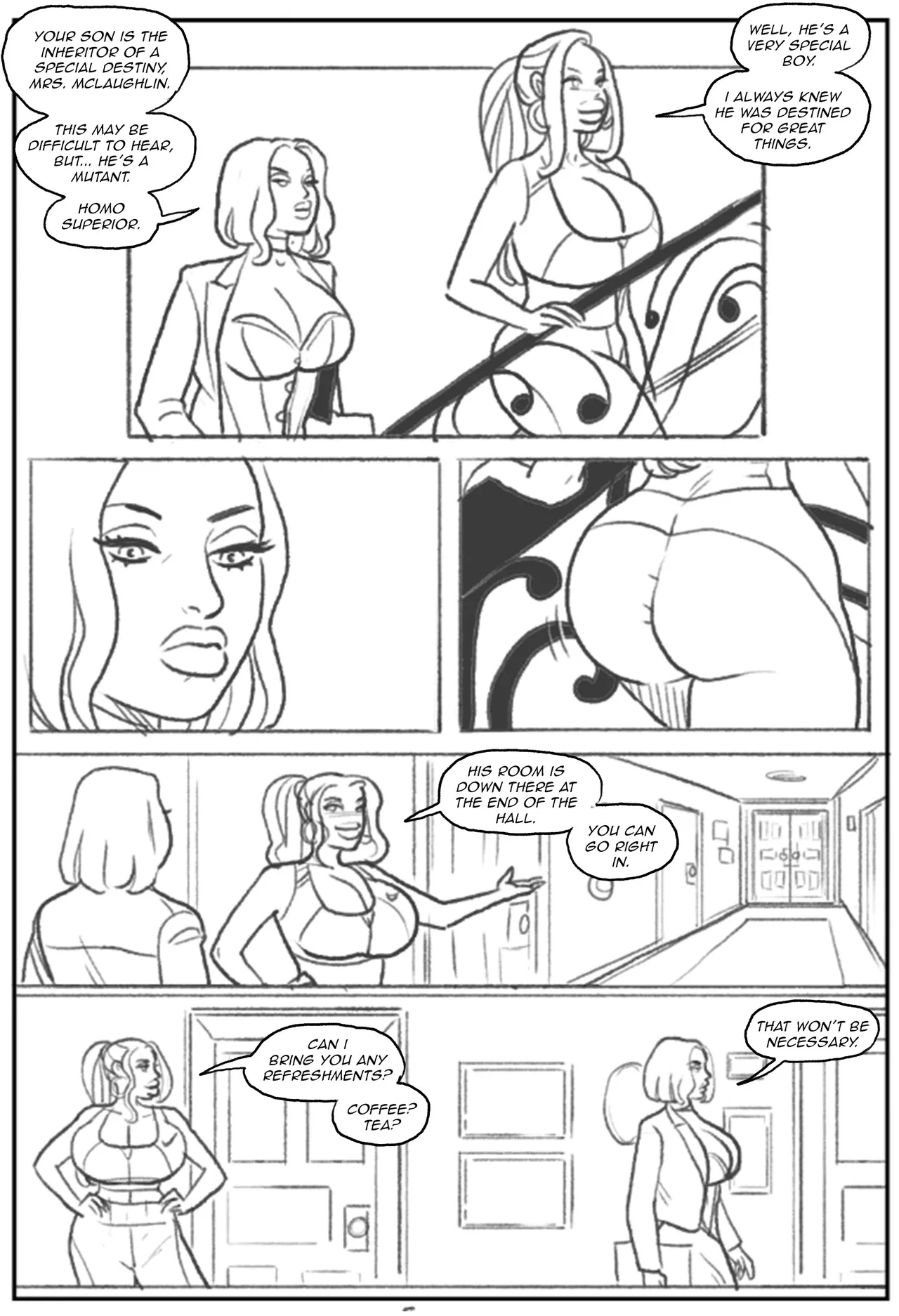 Emma Frost bimbofication porn comic picture 6