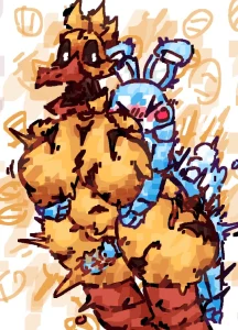 Fat ass chicken vs small ass bunny porn comic picture 1