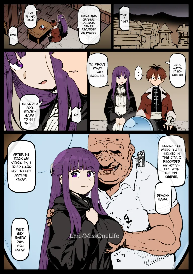 Fern-san did her best porn comic picture 1