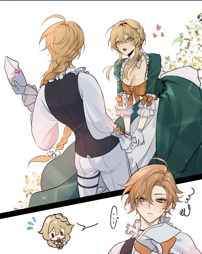 Genshin Royal AU porn comic picture 19