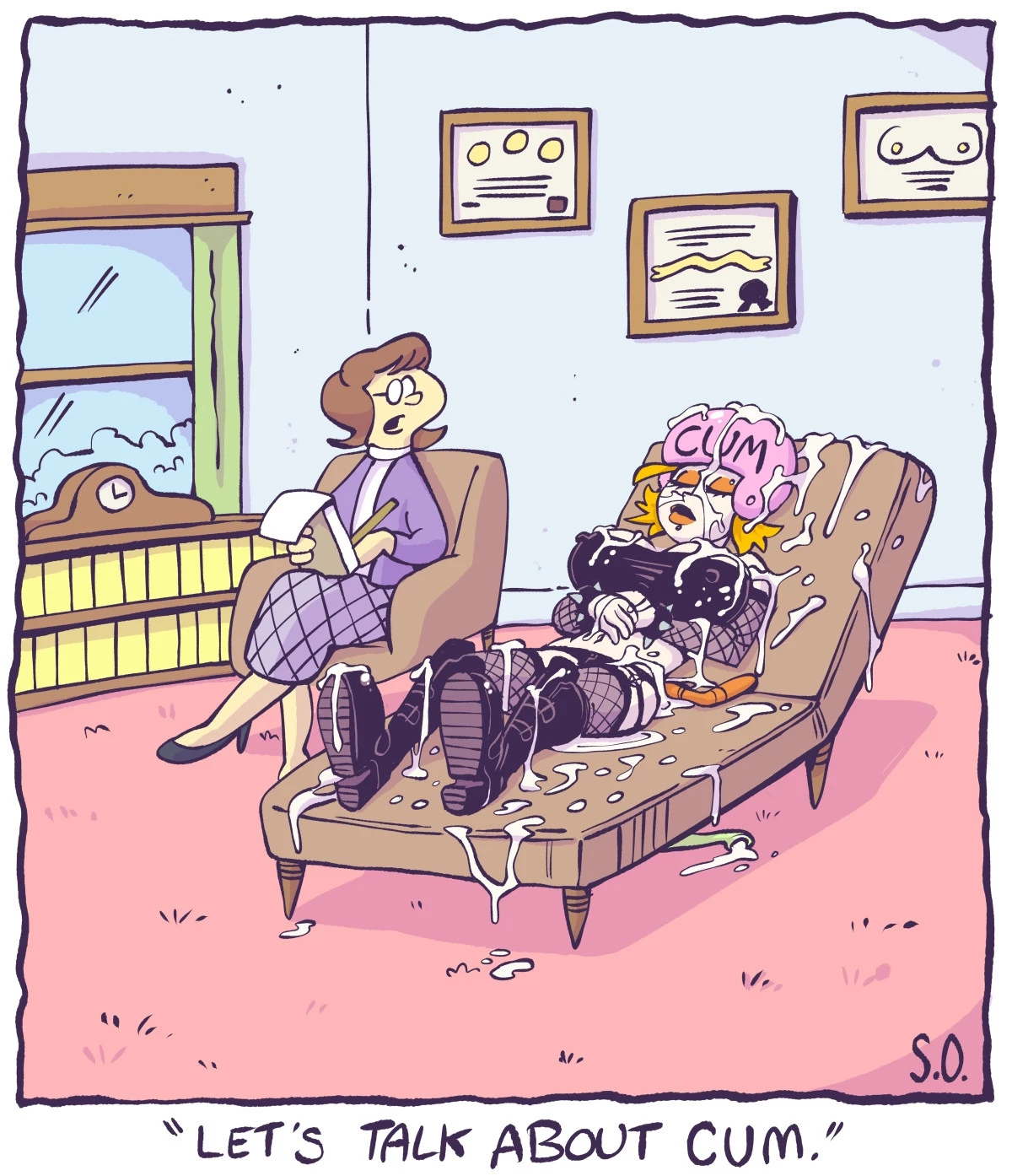 Goth Bimbo Heathcliff porn comic picture 11