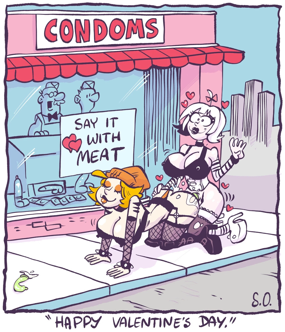 Goth Bimbo Heathcliff porn comic picture 12