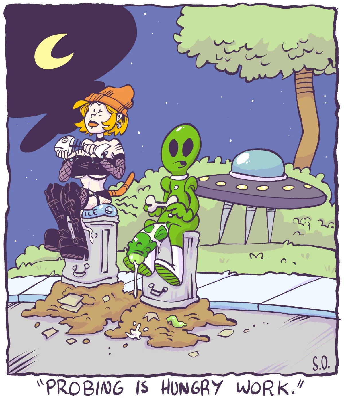 Goth Bimbo Heathcliff porn comic picture 13