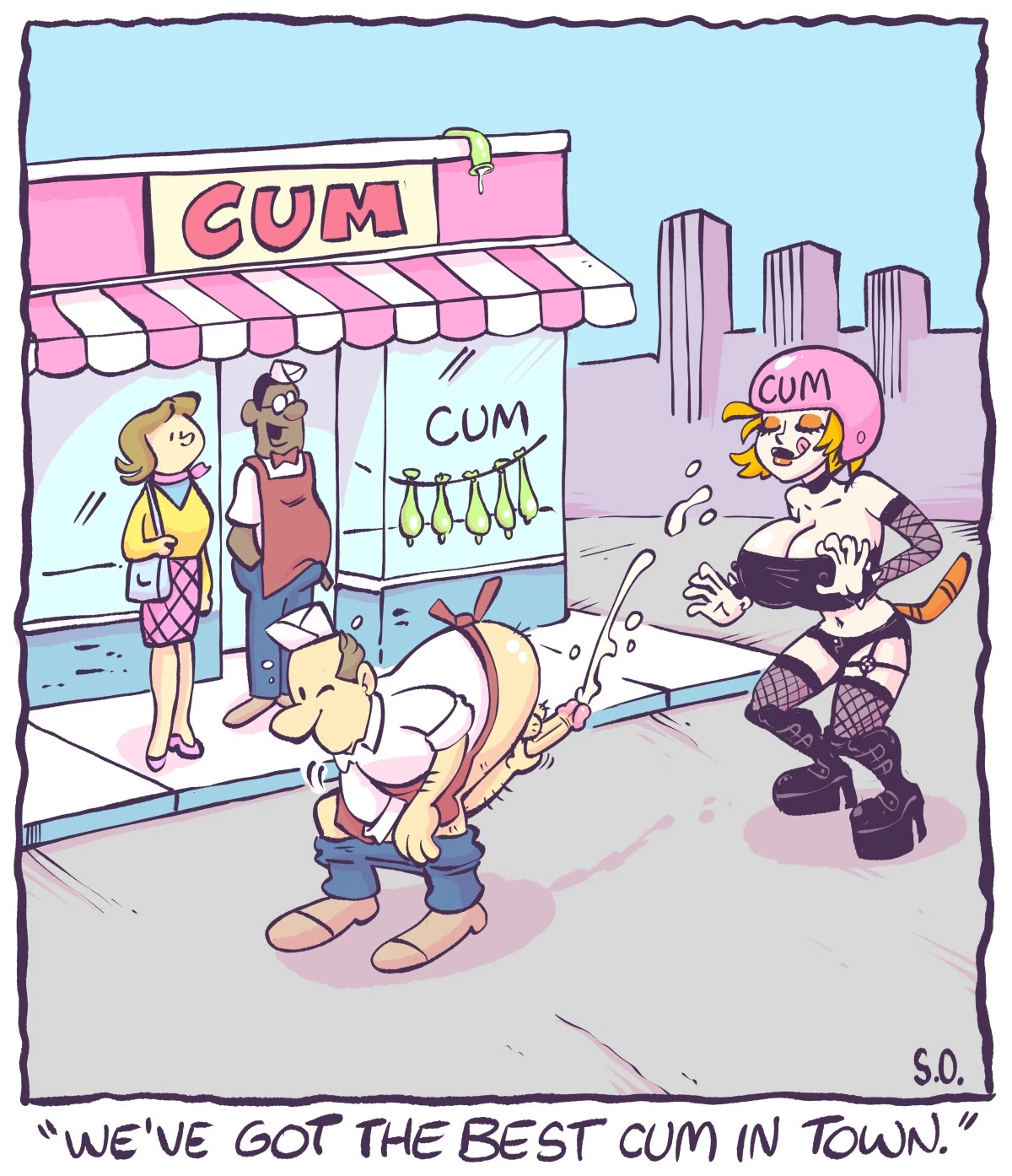 Goth Bimbo Heathcliff porn comic picture 14