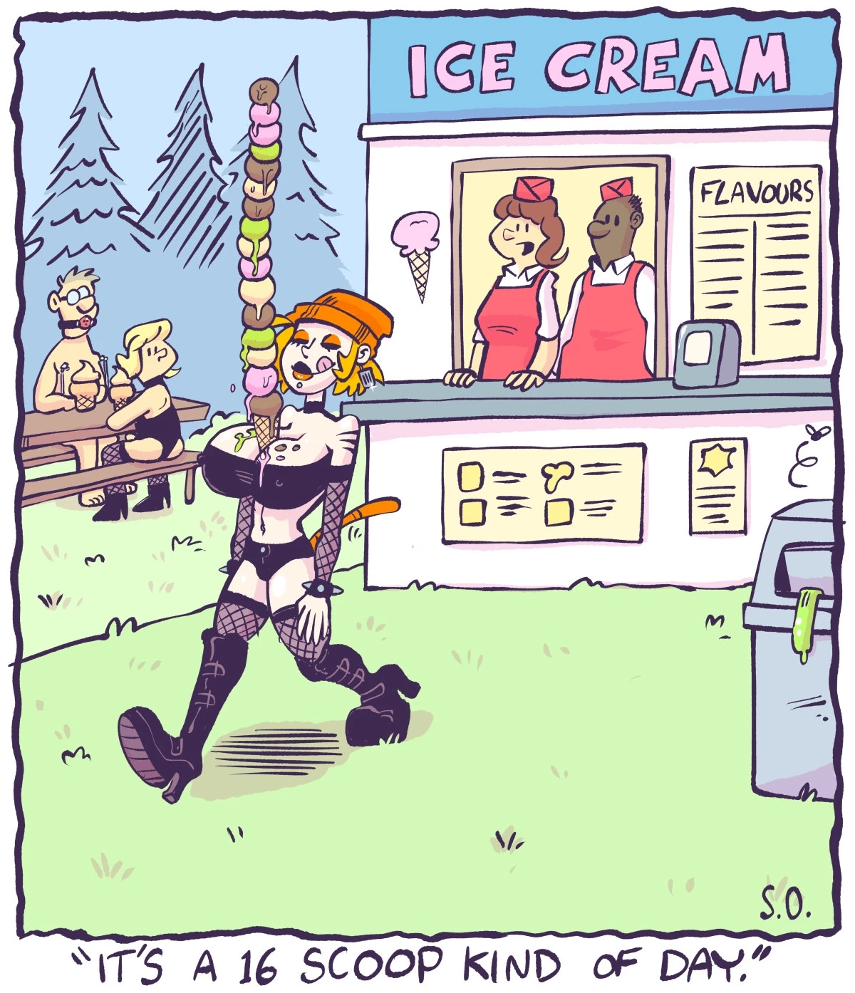 Goth Bimbo Heathcliff porn comic picture 18