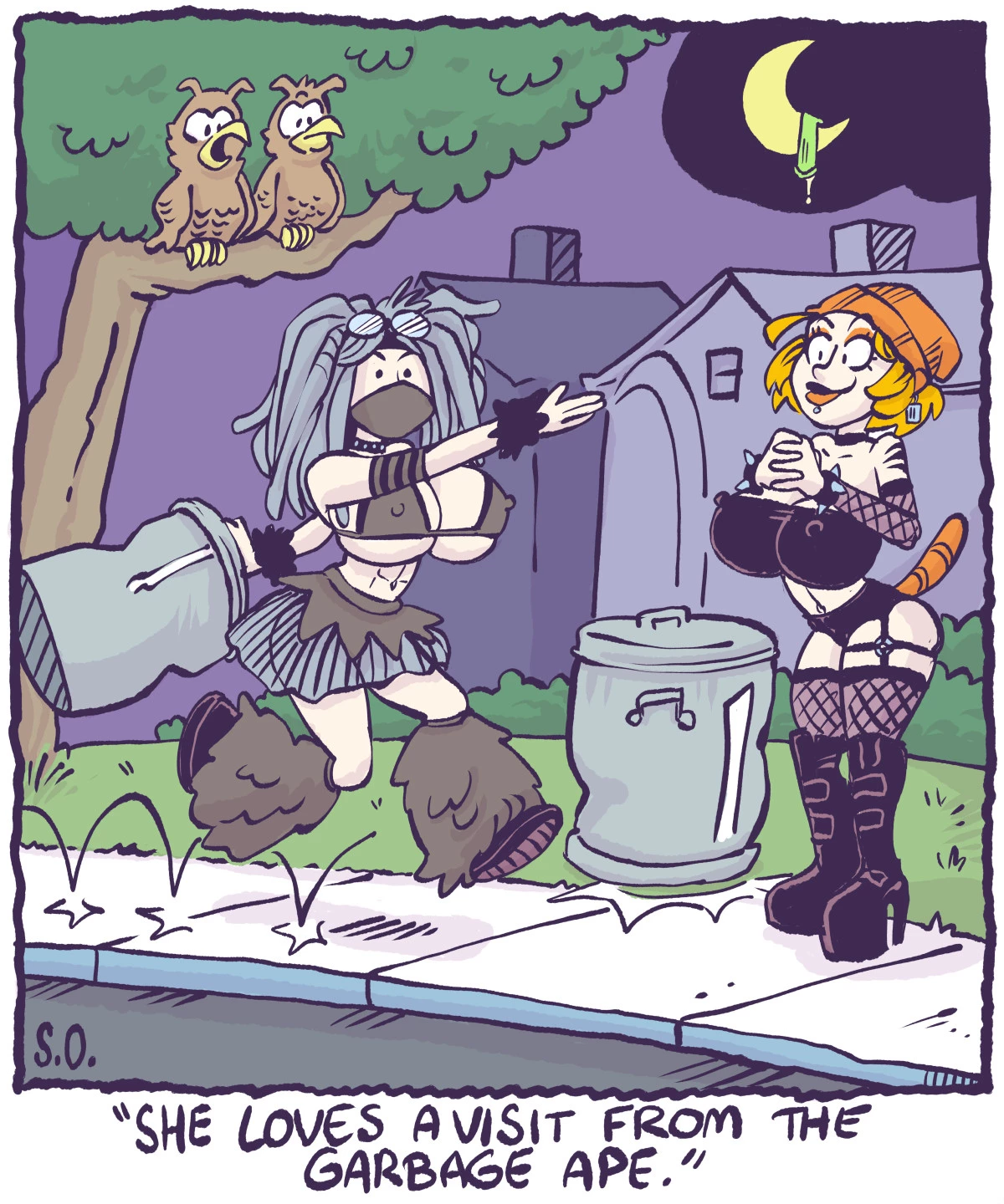 Goth Bimbo Heathcliff porn comic picture 3