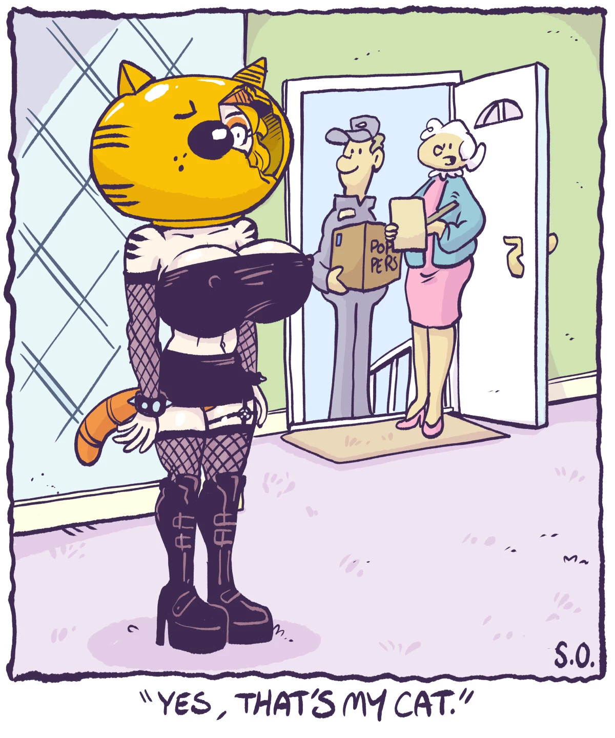 Goth Bimbo Heathcliff porn comic picture 4