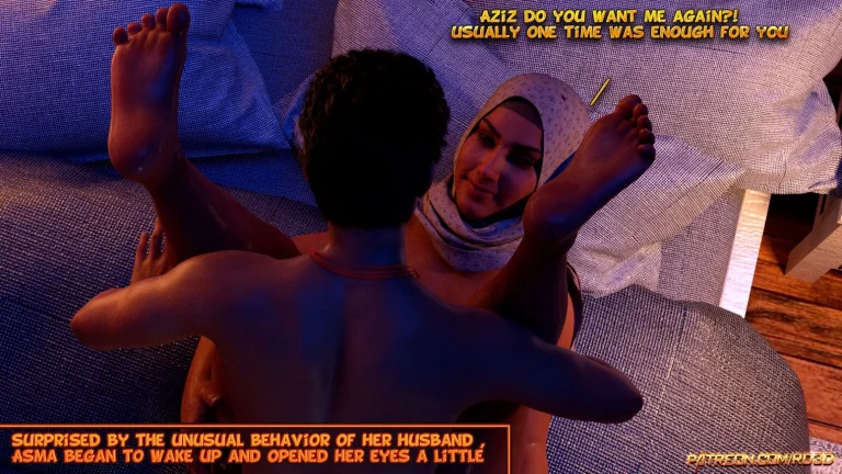 Hijab Amateures - Night Visit For Fatima 3 porn comic picture 23