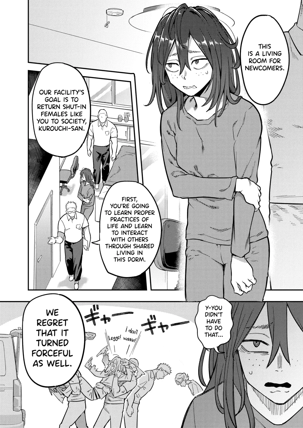 Hikikomori Kyousei Shisetsu Hakutou no Ie (chapers 1-2) porn comic picture 5