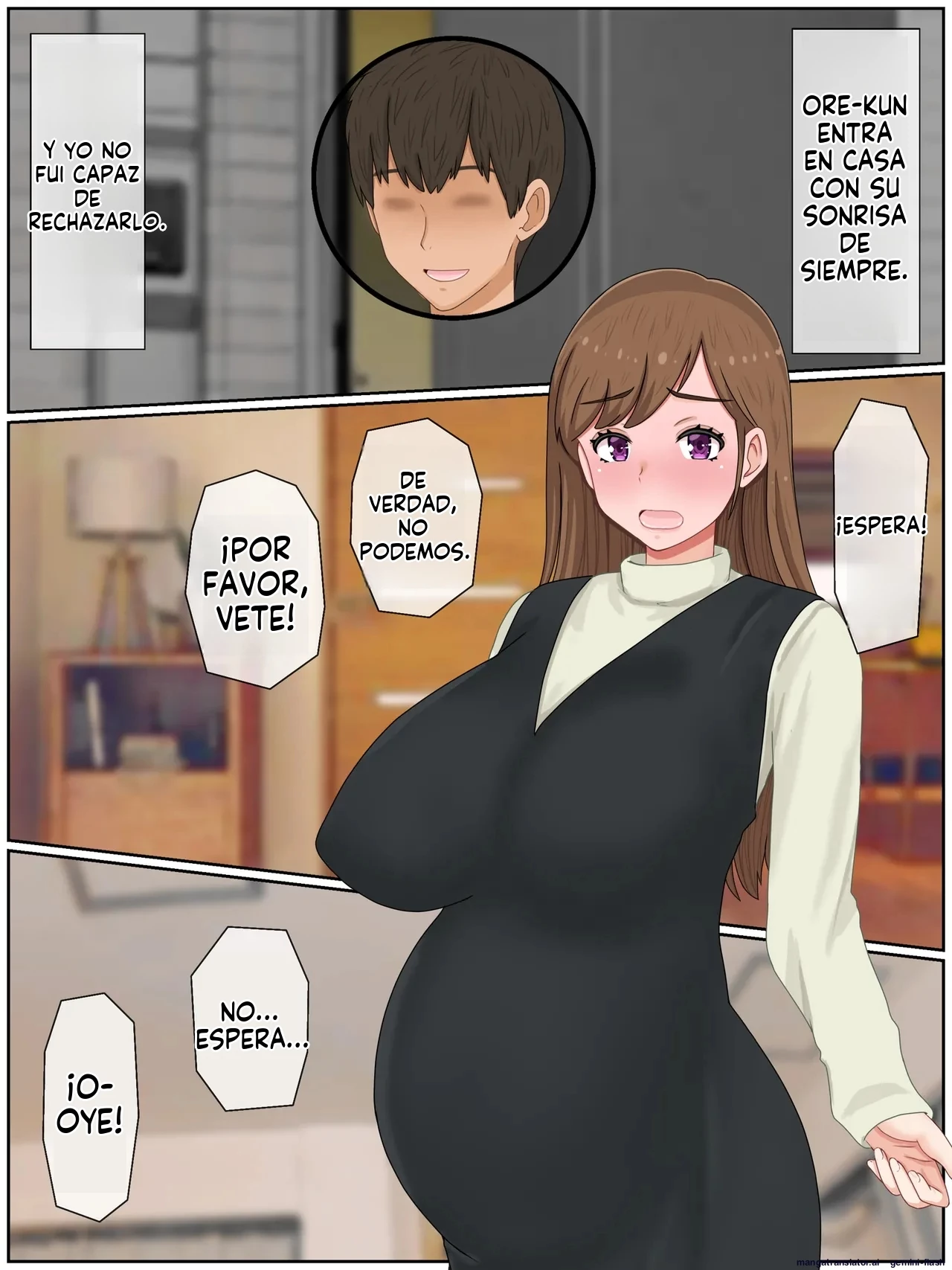 Hitozuma Airi wa Aka-chan ga Hoshii Rinshitsu Danshi to Icha Love Takuran Kozukuri (Spanish) porn comic picture 176
