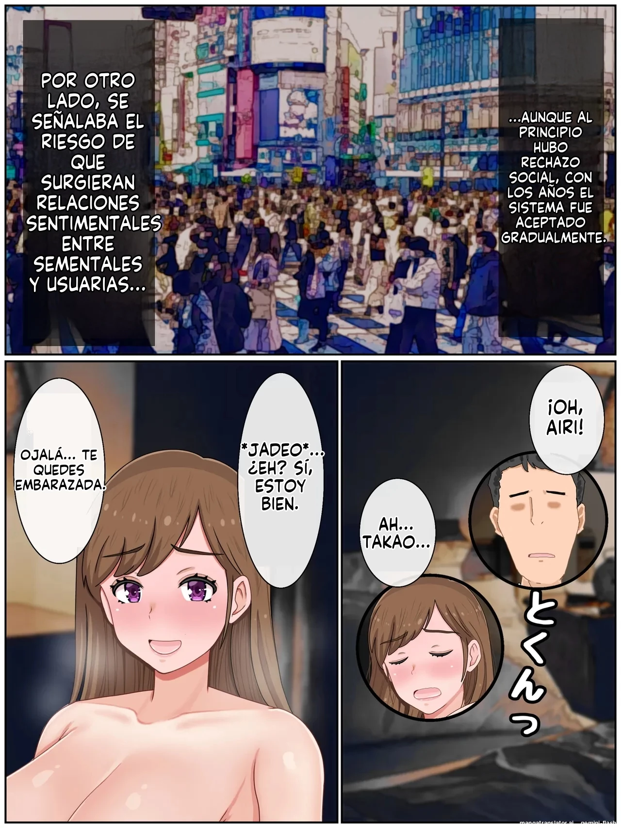 Hitozuma Airi wa Aka-chan ga Hoshii Rinshitsu Danshi to Icha Love Takuran Kozukuri (Spanish) porn comic picture 20