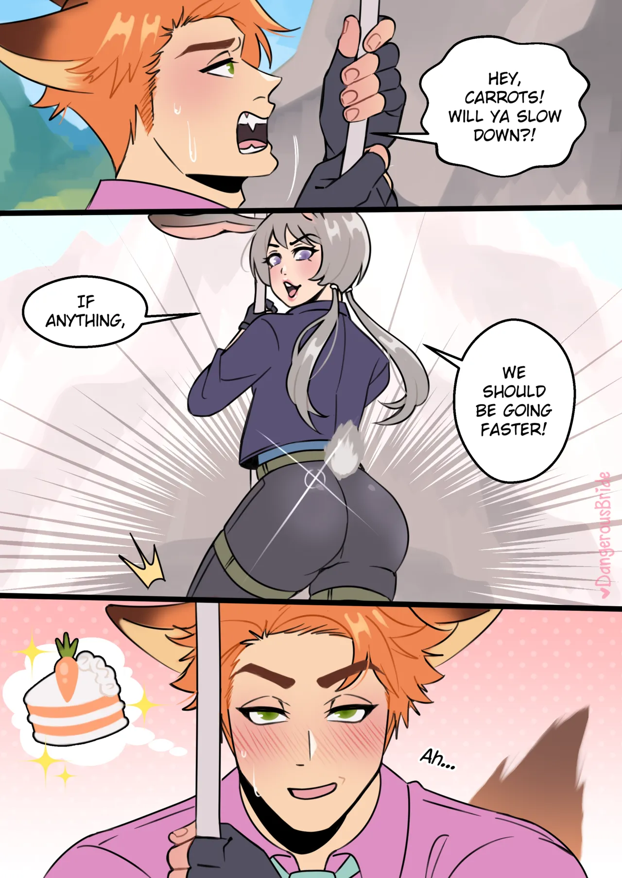 Hopping on it porn comic picture 1
