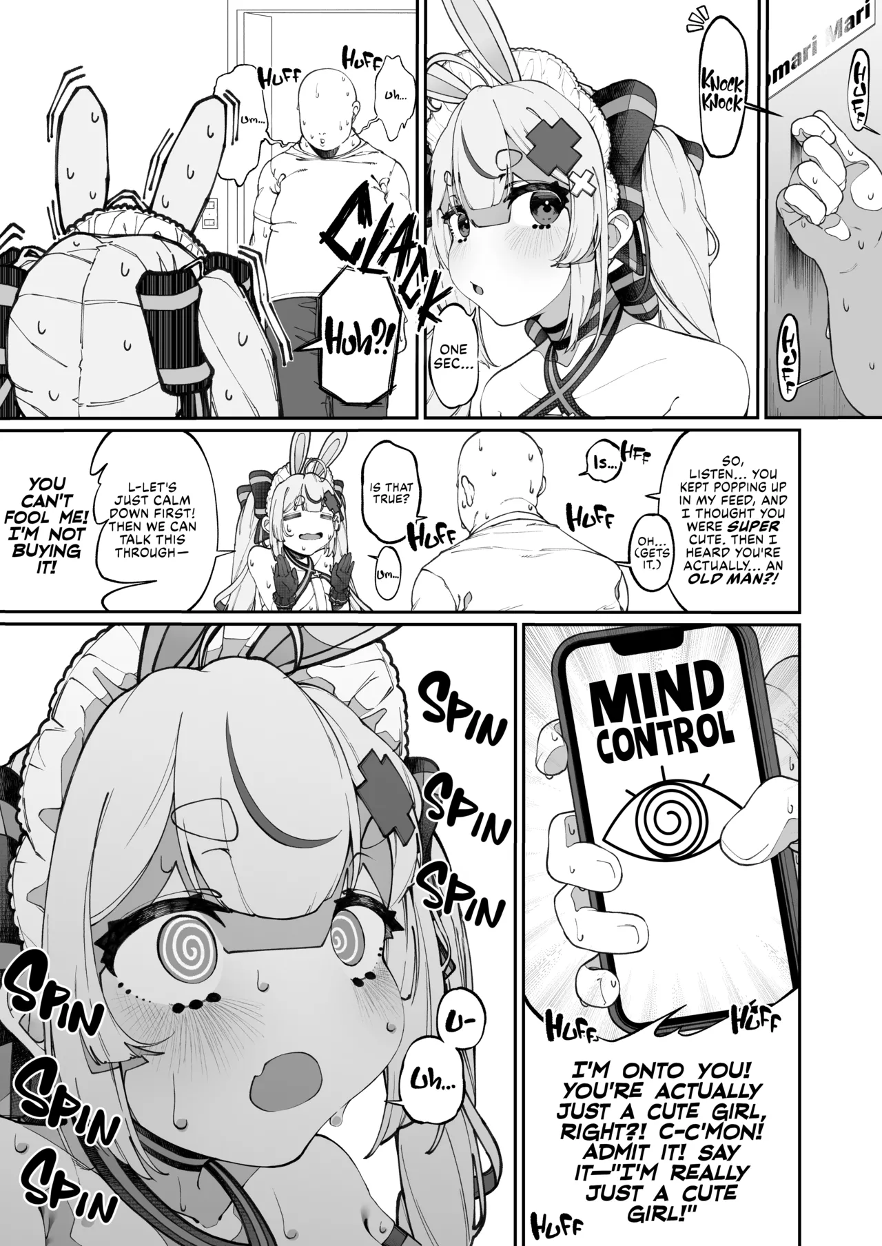Insatiably Horny Bunny Oji-san Falls Victim To Hypnosis | Mannen Hatsujou Usagi Oji-san, Saimin ni Kakatte Shimau porn comic picture 5