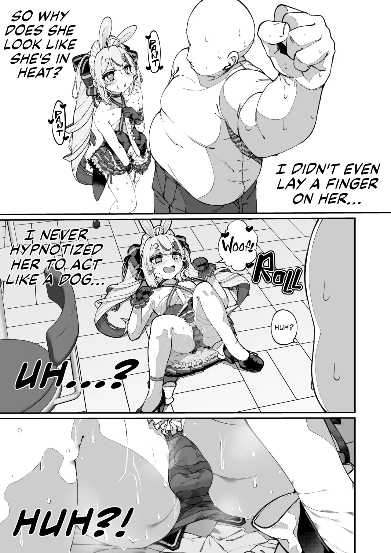 Insatiably Horny Bunny Oji-san Falls Victim To Hypnosis | Mannen Hatsujou Usagi Oji-san, Saimin ni Kakatte Shimau porn comic picture 7