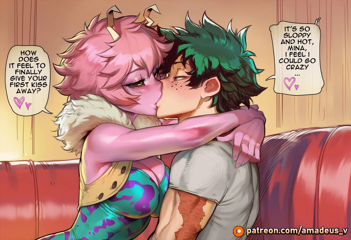 Izuku Midoriya x Mina Ashido: Secret Lessons porn comic picture 4
