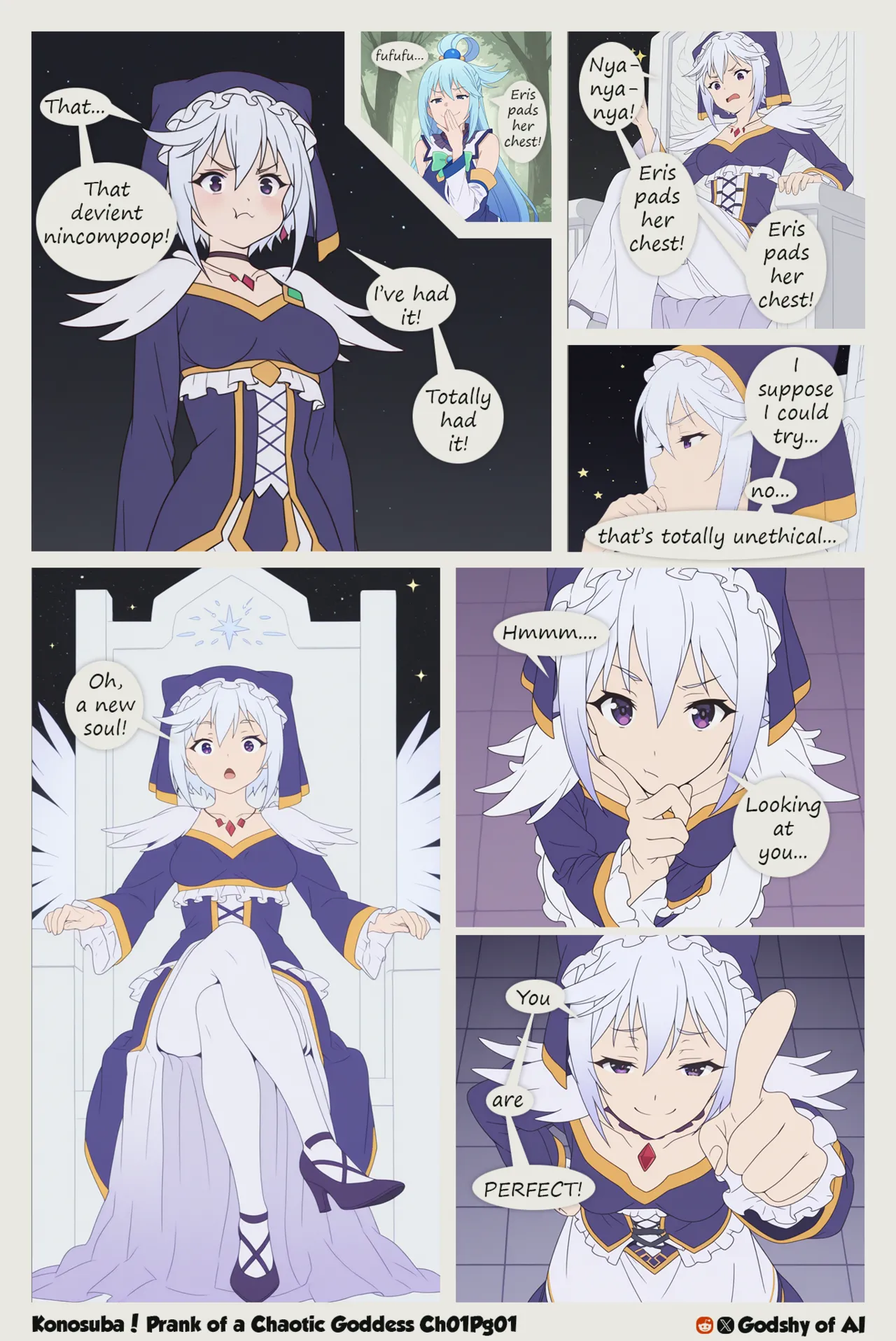 Konosuba! Prank of a Chaotic Goddess! porn comic picture 2