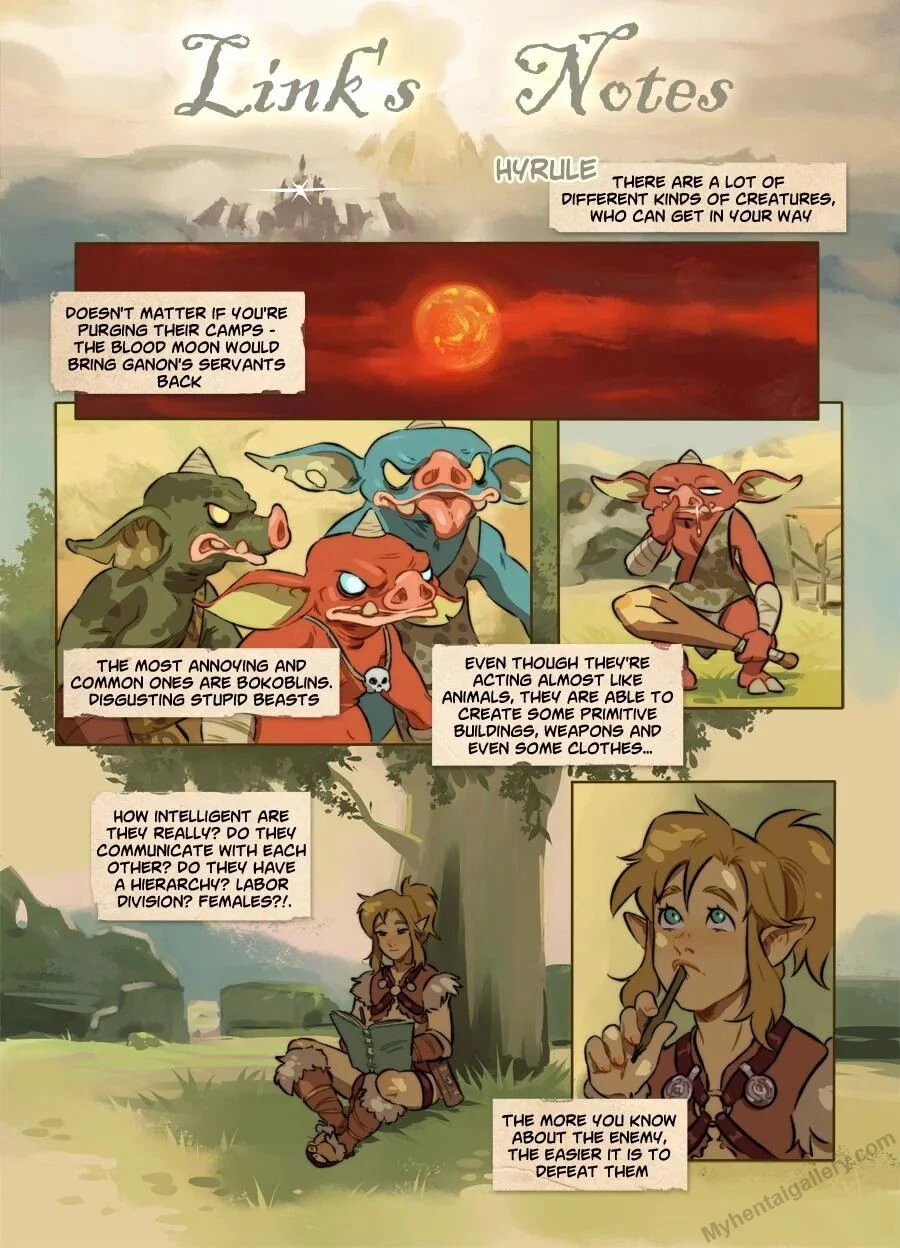 Link's notes porn comic picture 1