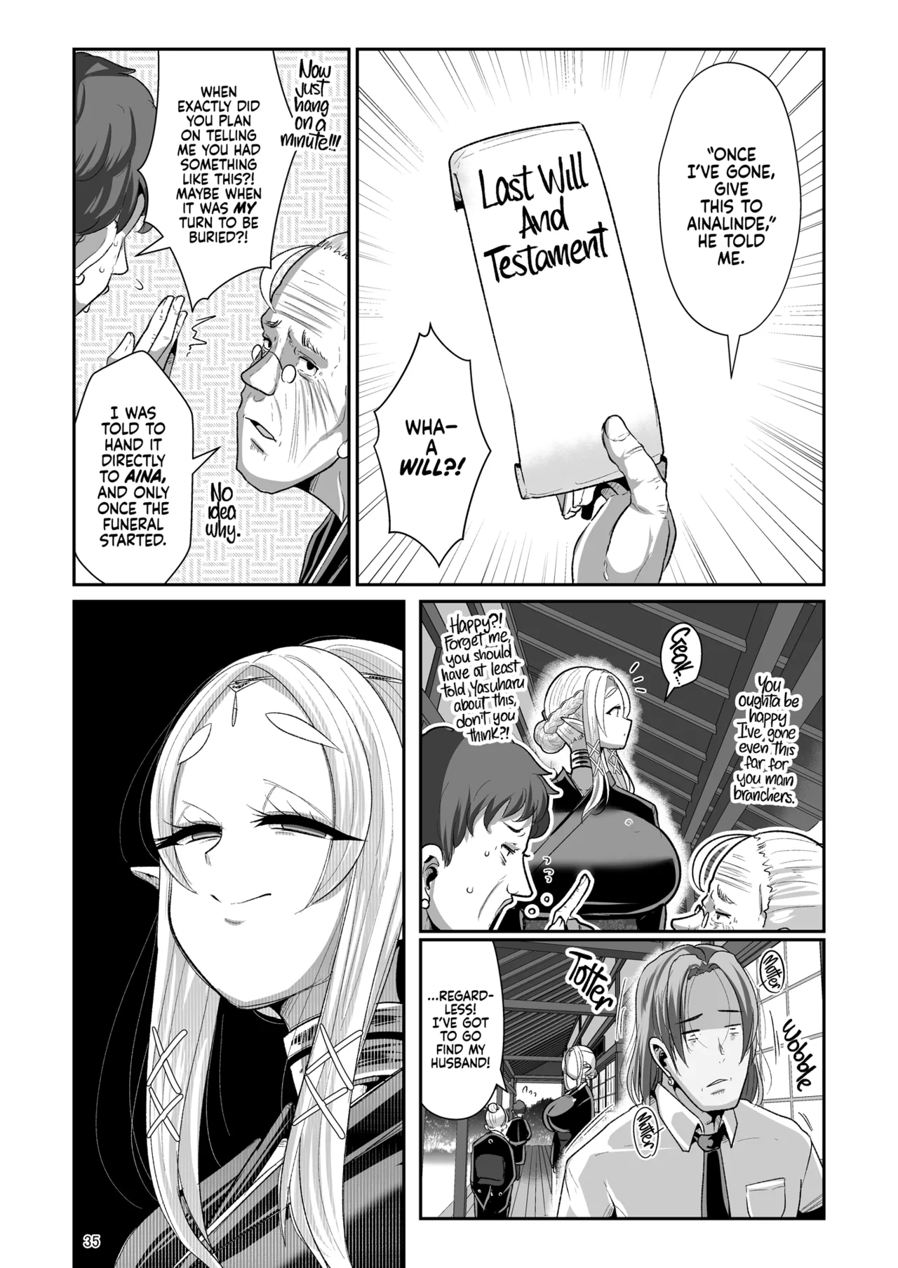 Machinations of an Elven Concubine 2: Funeral | H Seidorei Elf no Souzoku Mondai ni Tsuite ~ Sougi-hen porn comic picture 37