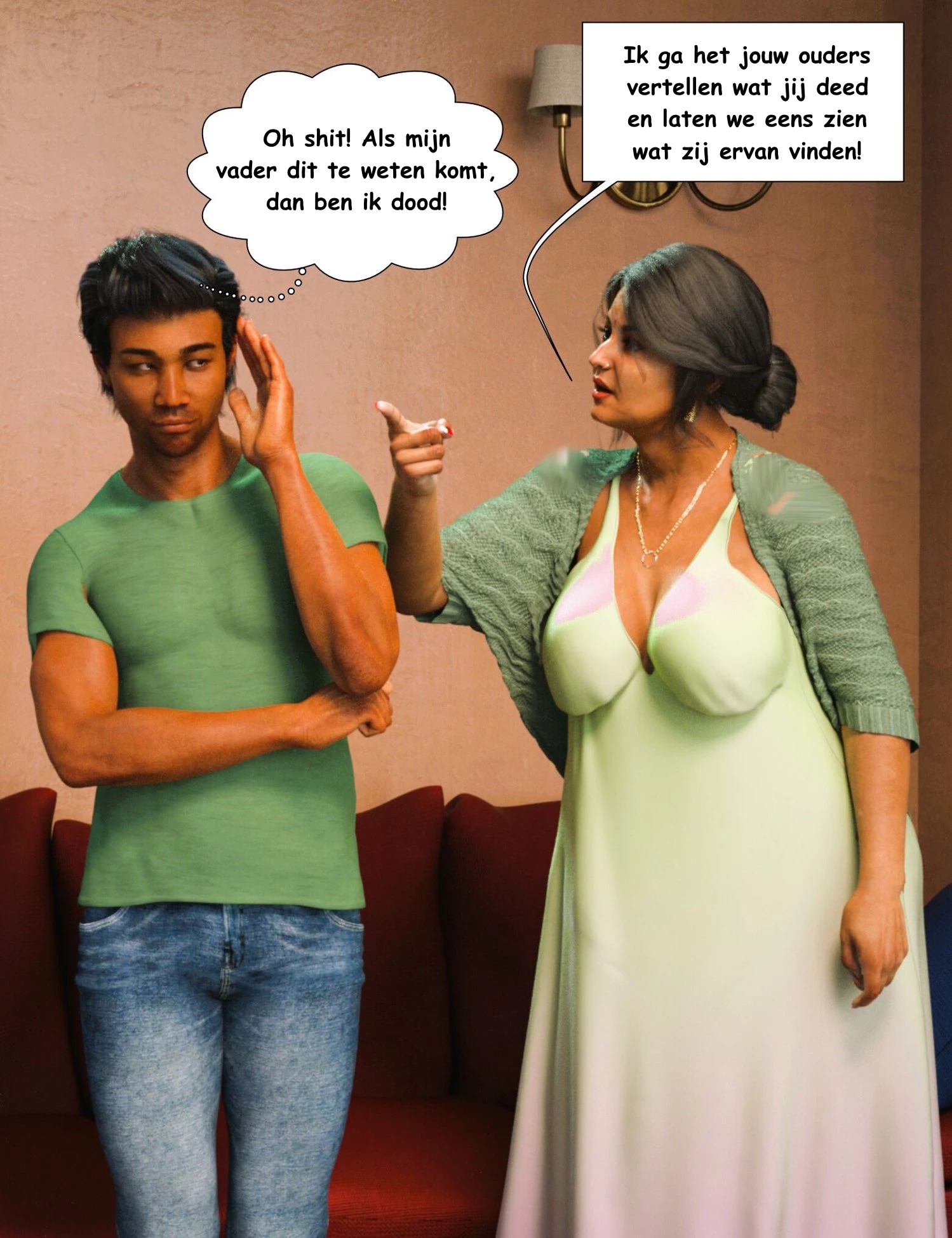 Mom & Me - Double Trouble [NL] porn comic picture 20