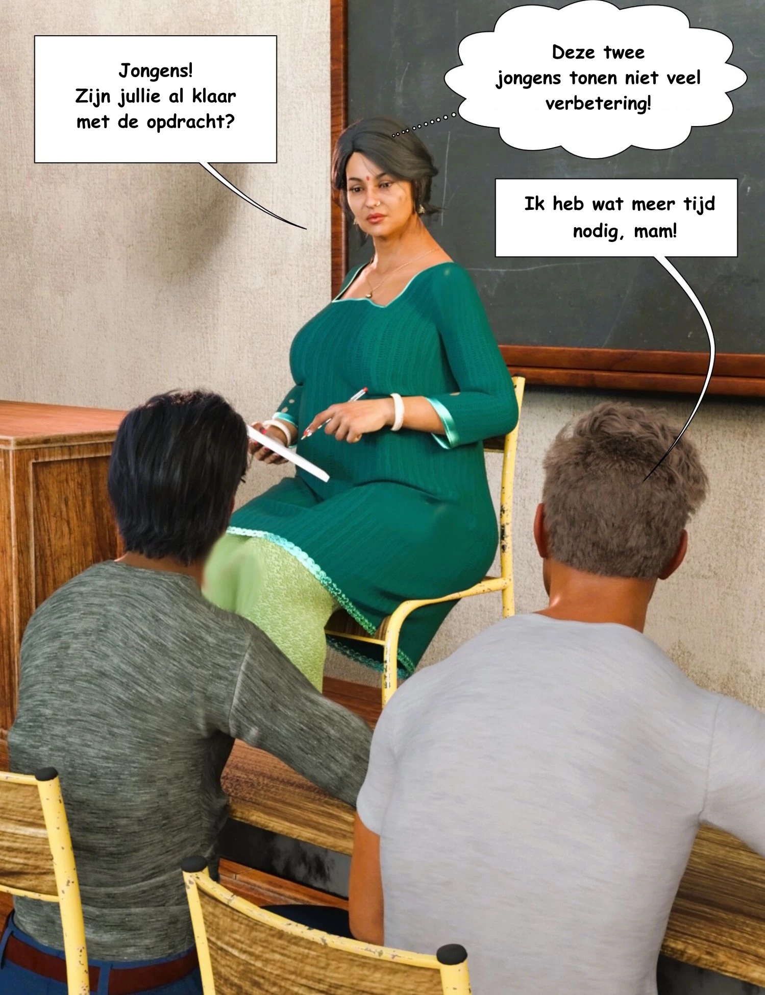 Mom & Me - Double Trouble [NL] porn comic picture 4
