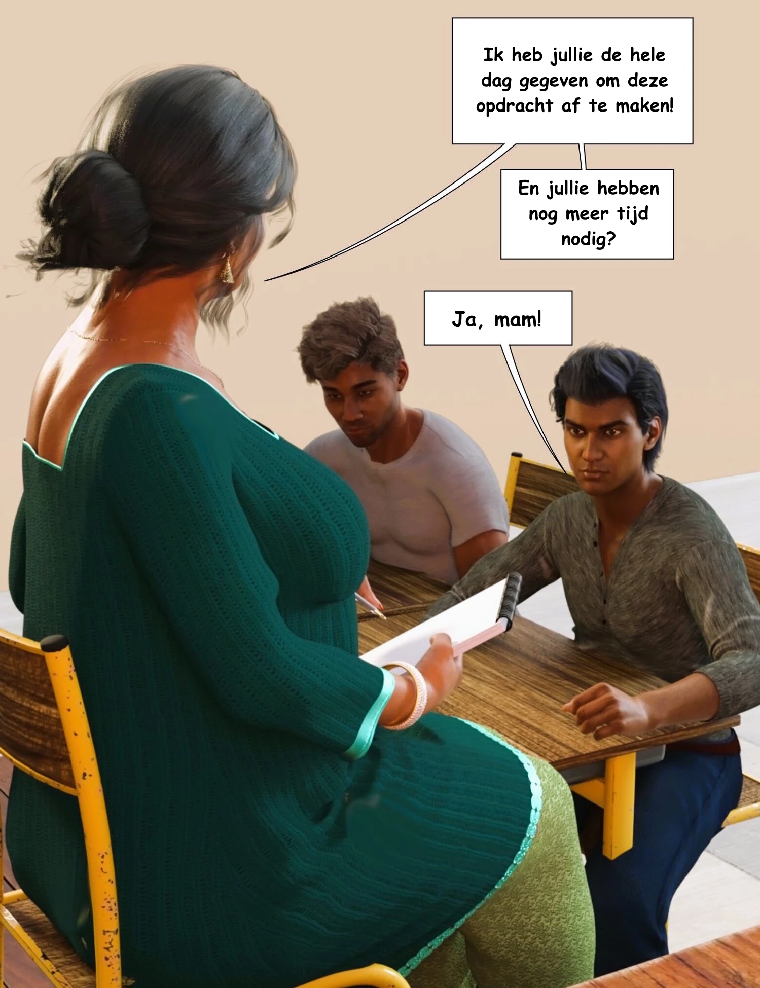 Mom & Me - Double Trouble [NL] porn comic picture 5