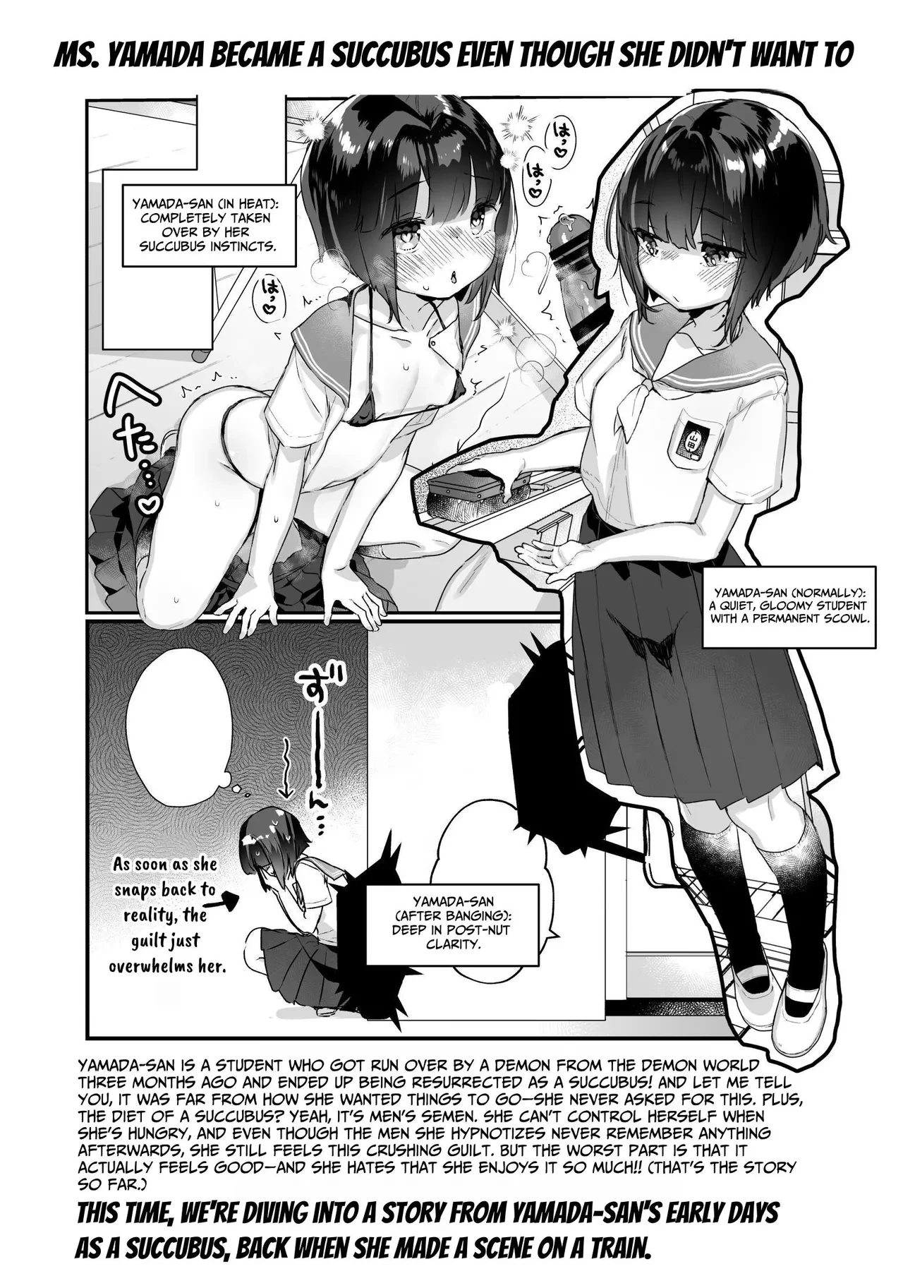 Ms. Yamada Became A Succubus Even Though She Didn't Want To ~Train Orgy~ | Naritakunai no ni Succubus ni Natte Shimatta Yamada-san Densha Rankou Hen porn comic picture 3