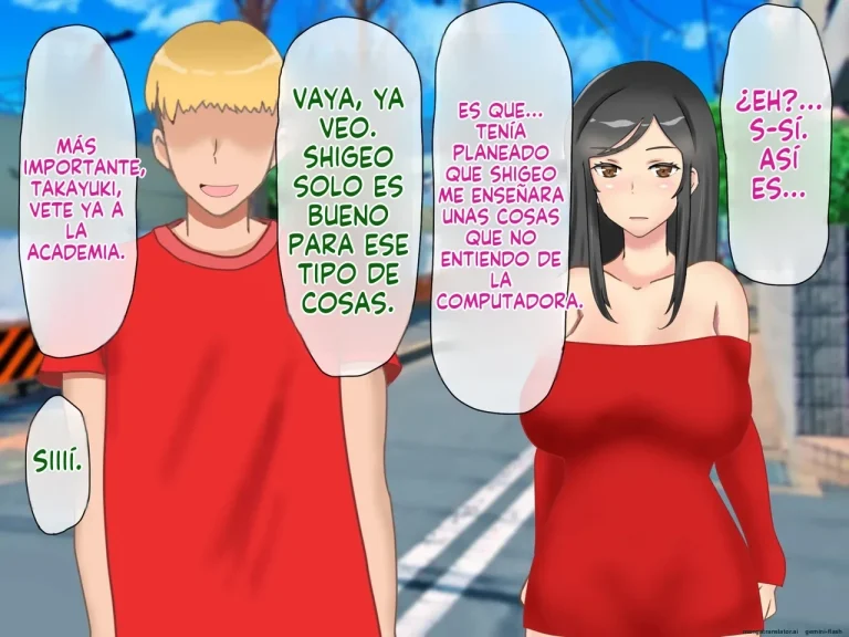Musuko no Dokyuusei ni NTR & Haramaserareta Kyonyuu Bijin Haha [Spanish] porn comic picture 55