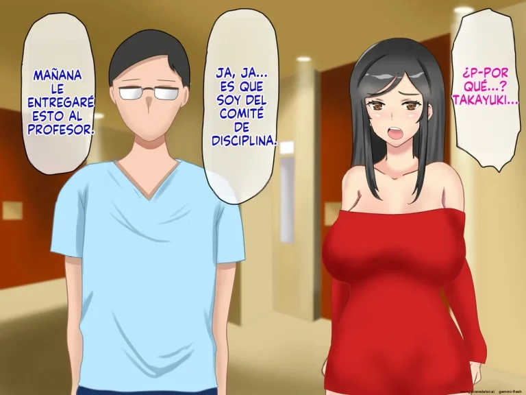 Musuko no Dokyuusei ni NTR & Haramaserareta Kyonyuu Bijin Haha [Spanish] porn comic picture 6