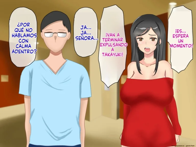 Musuko no Dokyuusei ni NTR & Haramaserareta Kyonyuu Bijin Haha [Spanish] porn comic picture 7