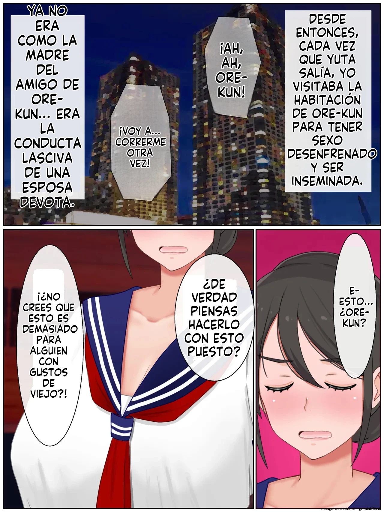 Musuko no Tomodachi to Tanetsuke Sex Kozukuri Mansion no Kyonyuu Haha 1 (Spanish) porn comic picture 120