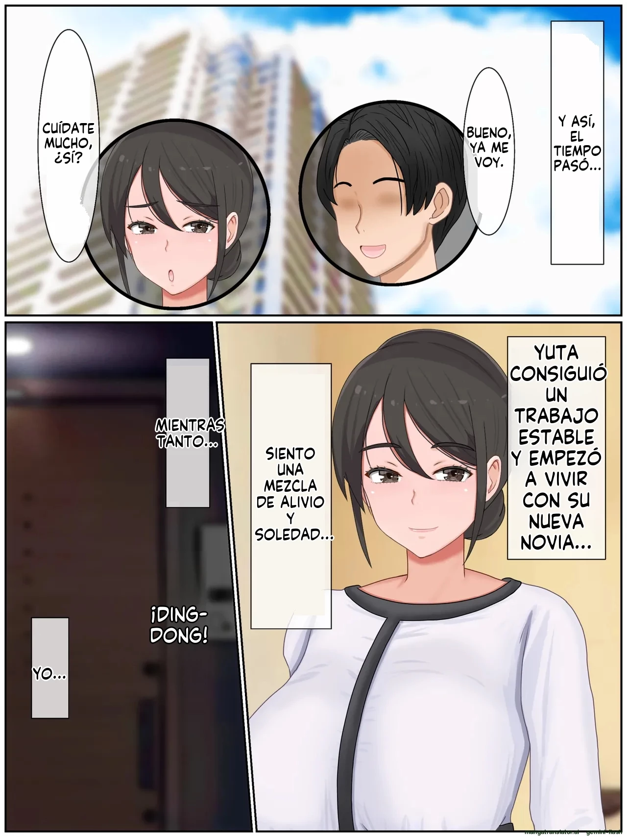 Musuko no Tomodachi to Tanetsuke Sex Kozukuri Mansion no Kyonyuu Haha 1 (Spanish) porn comic picture 188