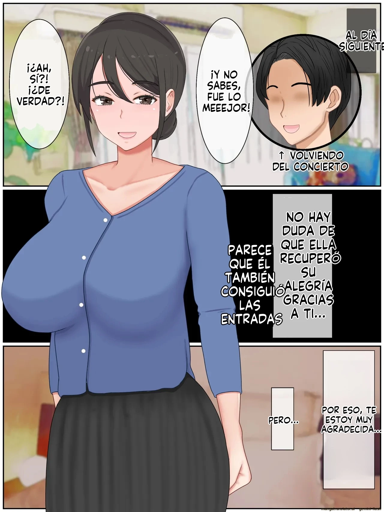 Musuko no Tomodachi to Tanetsuke Sex Kozukuri Mansion no Kyonyuu Haha 1 (Spanish) porn comic picture 45