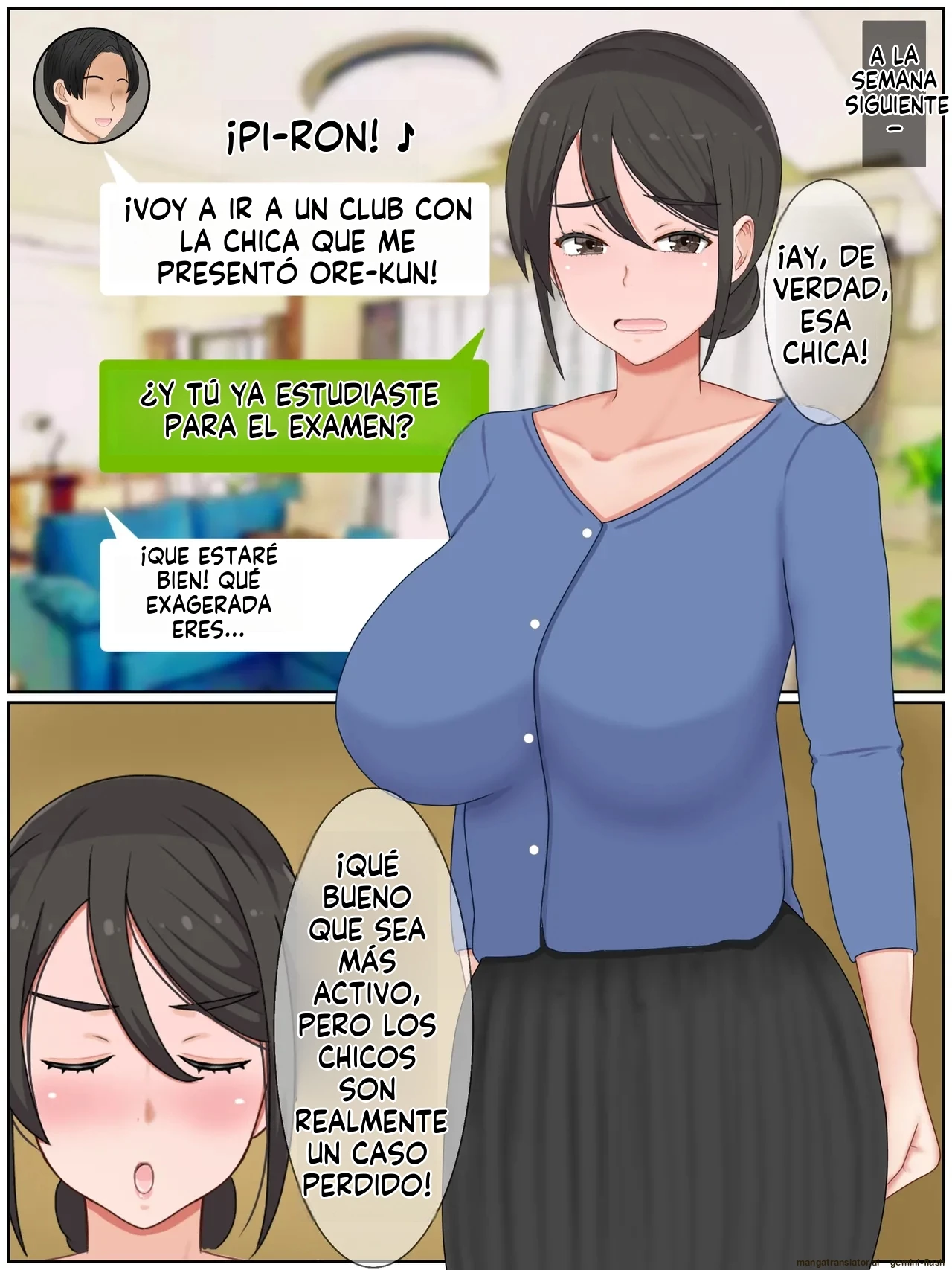 Musuko no Tomodachi to Tanetsuke Sex Kozukuri Mansion no Kyonyuu Haha 1 (Spanish) porn comic picture 47
