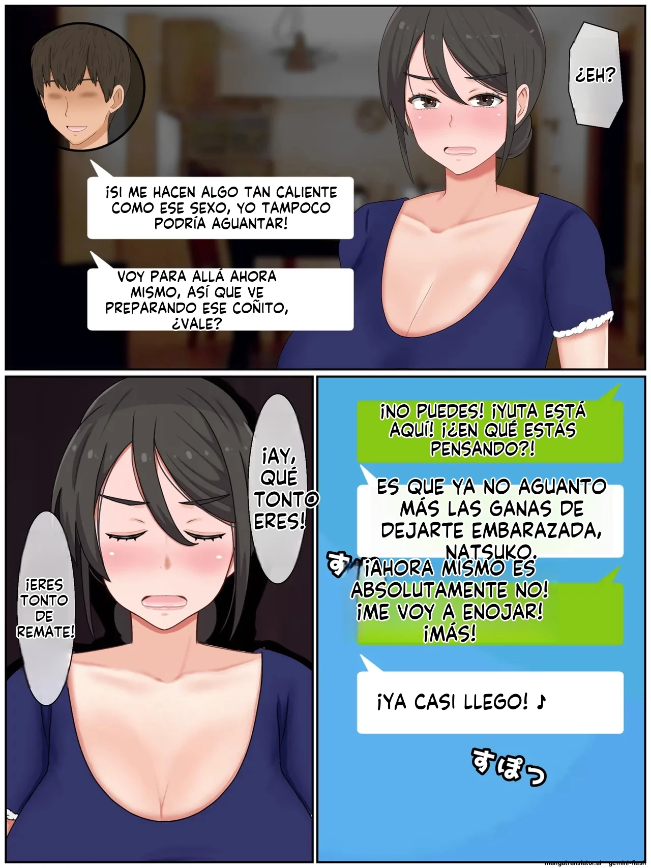 Musuko no Tomodachi to Tanetsuke Sex Kozukuri Mansion no Kyonyuu Haha 1 (Spanish) porn comic picture 73